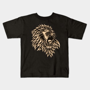 Artwork Illustration The Head Of The Wise Lion King Kids T-Shirt